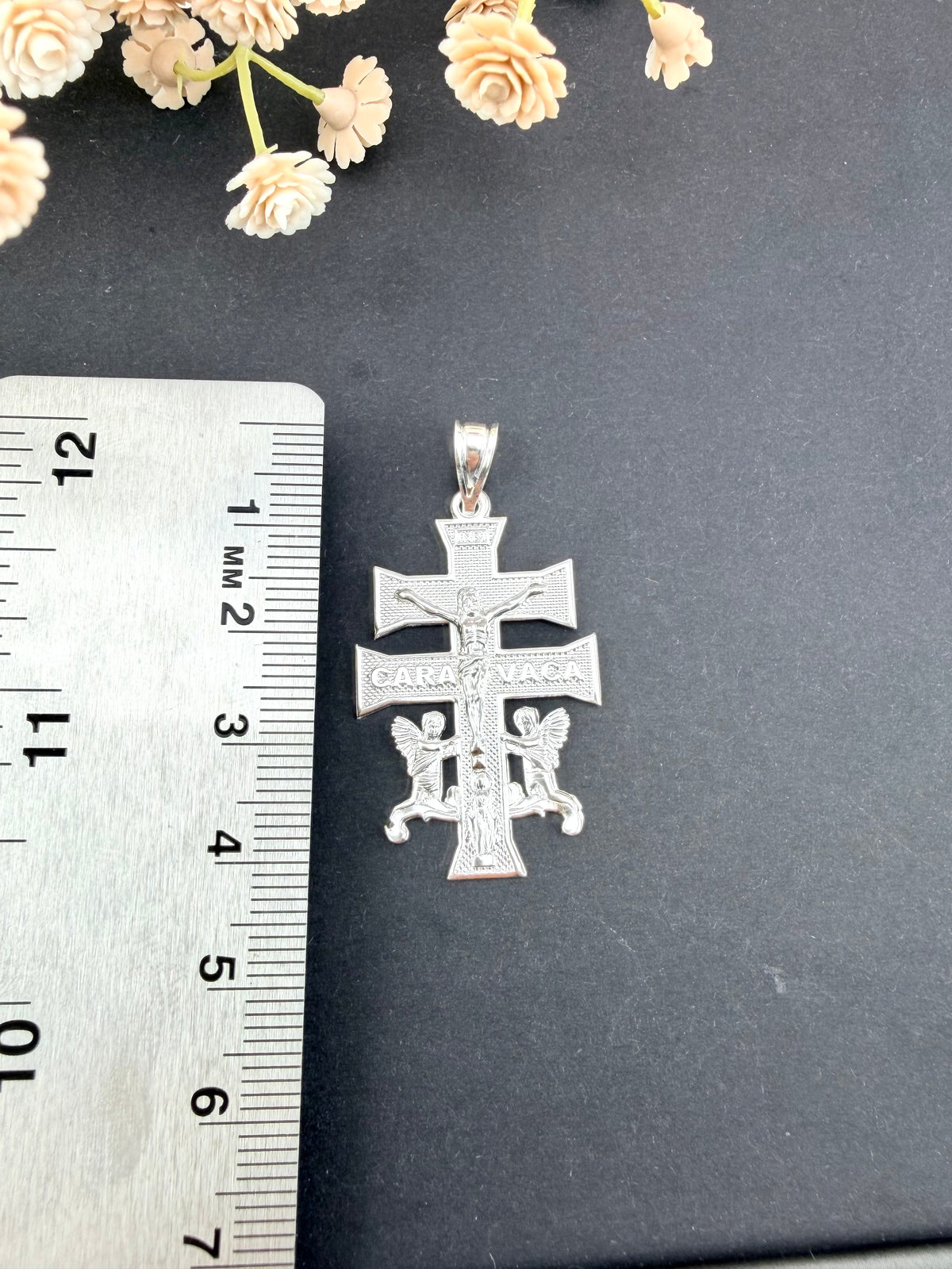 Caravaca Cross Pendant Sterling Silver 925 –faith pendants - cross necklace