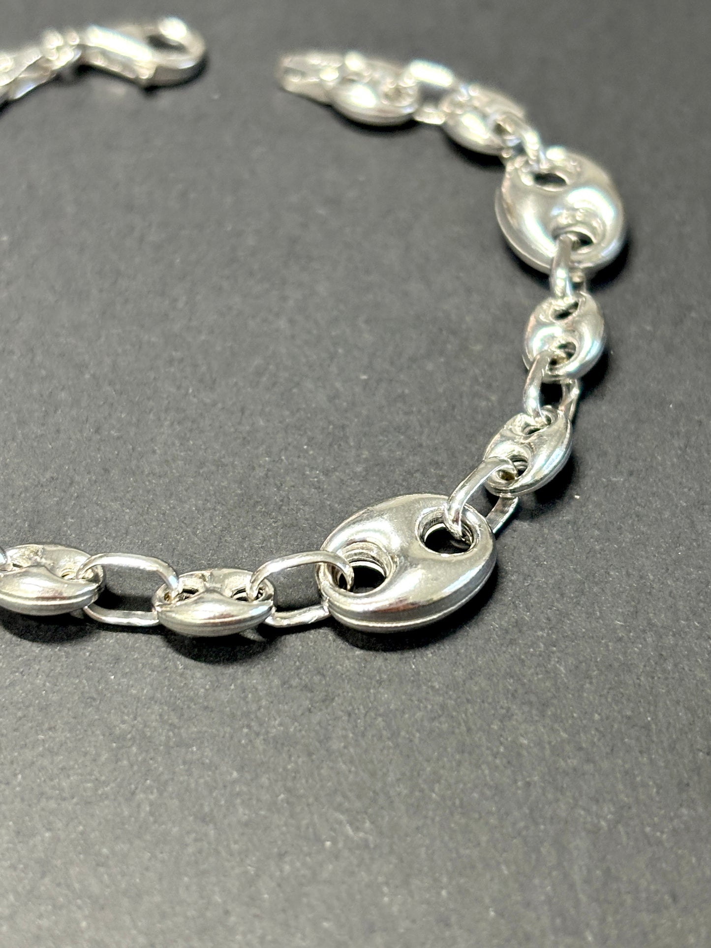 Sterling silver chain bracelet, silver 925 jewelry | Pulseras de plata .925