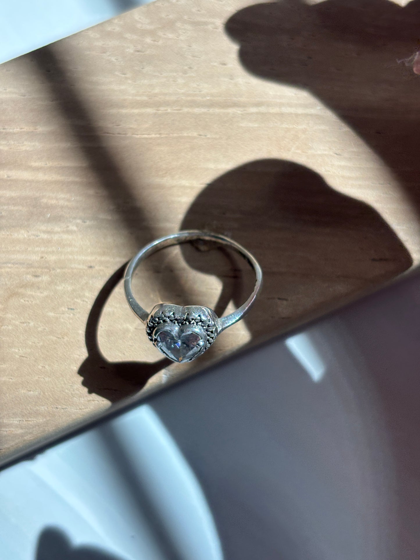 Silver 925 Heart Promise Ring |Sterling Silver rings  | Anillo de plata 925 | Anillo promesa con zirconia