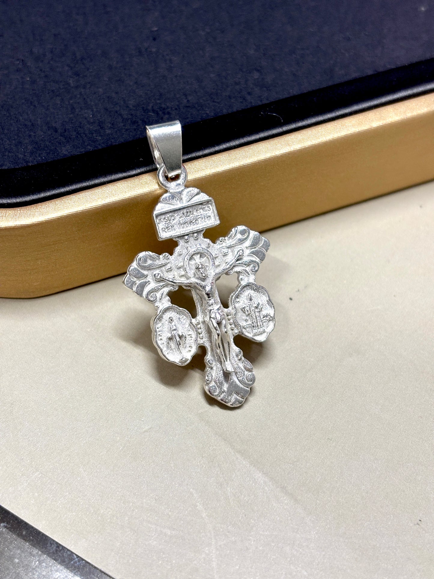 Sterling Silver Pardon Cross Pendant | Powerful Catholic Protection | Cruz Del perdón plata 925