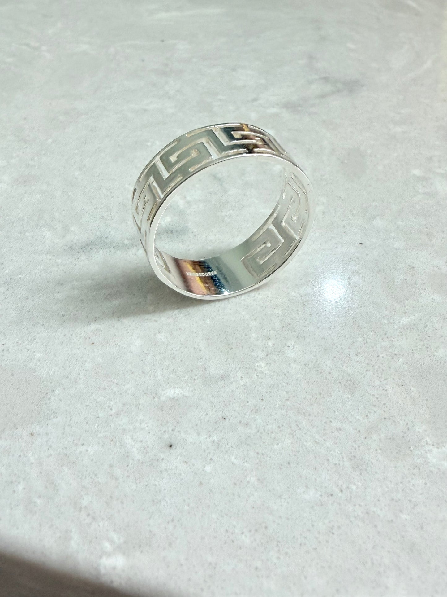 Sterling Silver 925 Greek Design ring