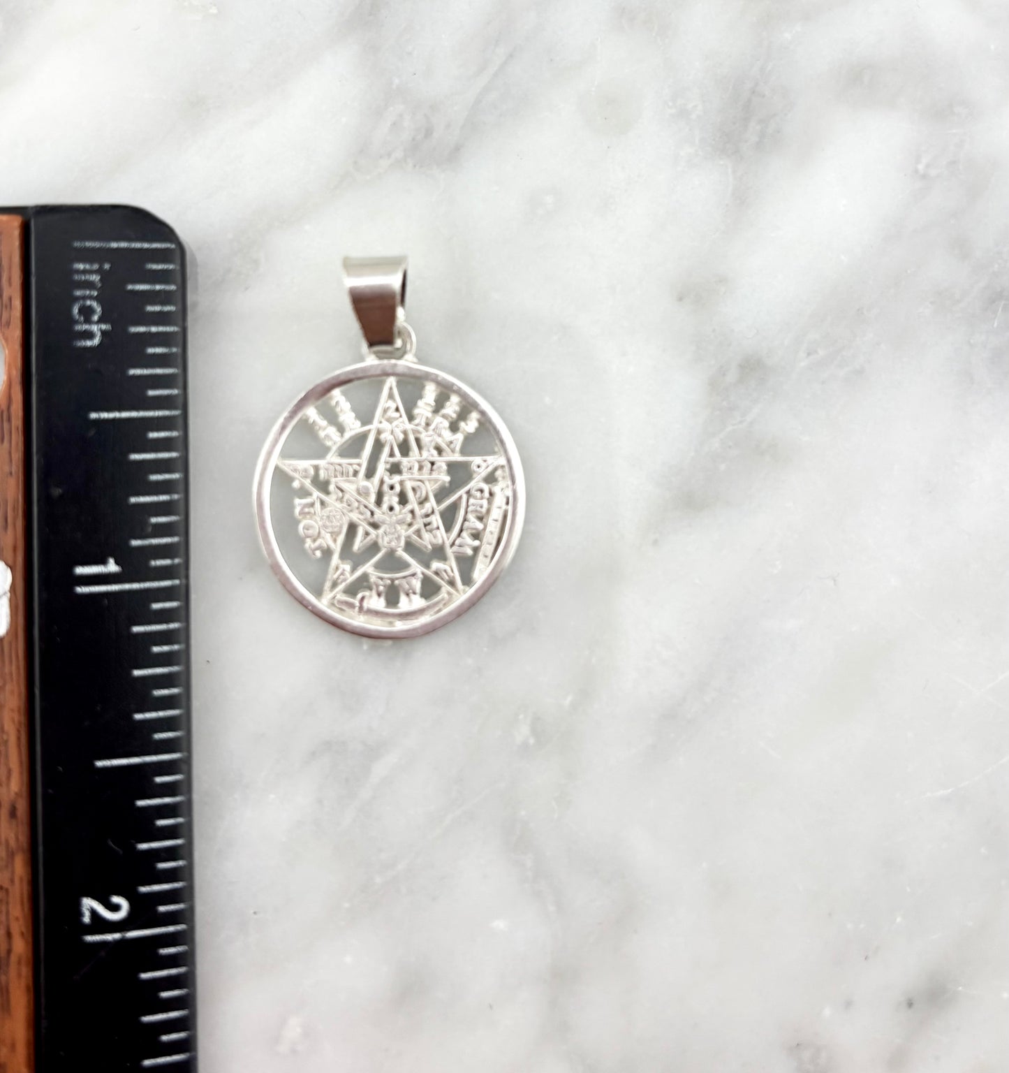 925 Sterling Silver Tetragrammaton Pendant – Meaningful Spiritual Protection Jewelry