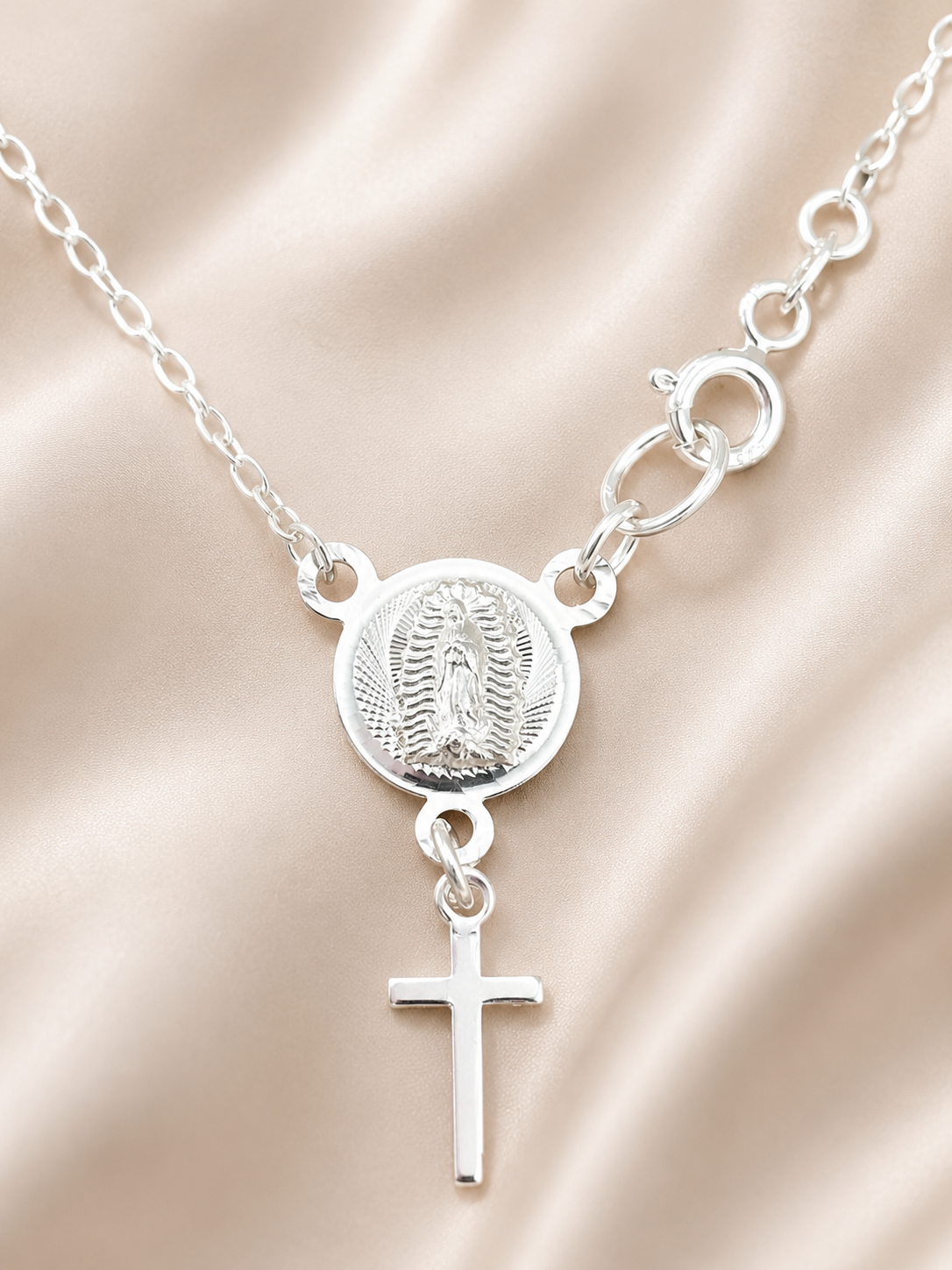 Silver 925 Rosary bracelet | Pulsera Rosario plata ley .925