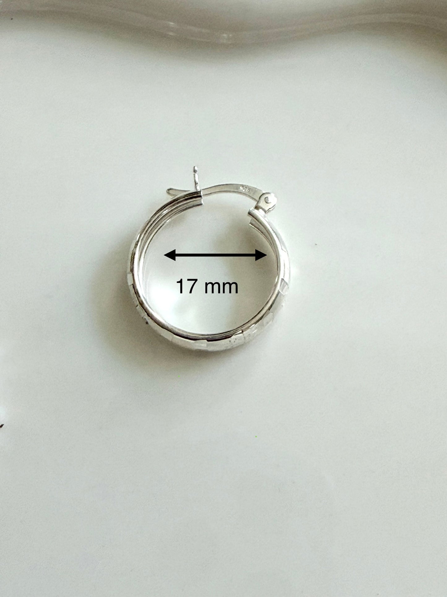 Silver 925 hoop earrings 17MM |