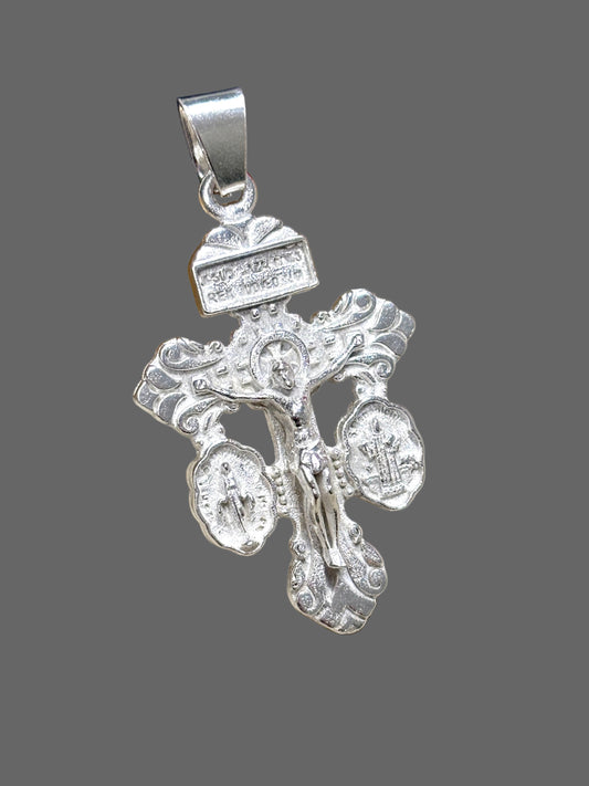 Sterling Silver Pardon Cross Pendant | Powerful Catholic Protection | Cruz Del perdón plata 925