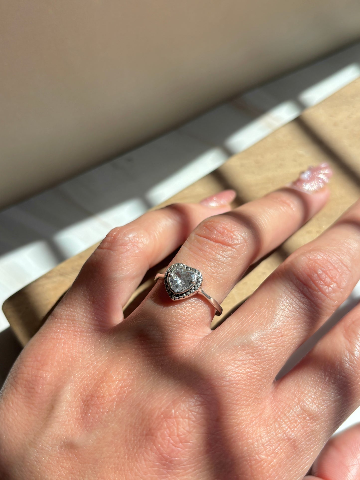 Silver 925 Heart Promise Ring |Sterling Silver rings  | Anillo de plata 925 | Anillo promesa con zirconia