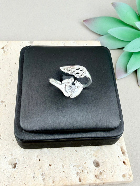 Baby angel ring silver 925