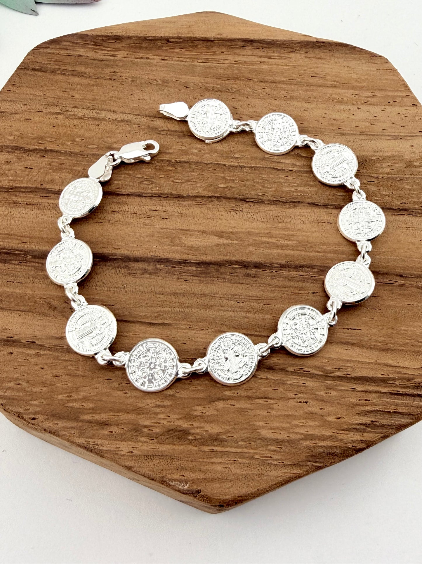 Silver 925 St Benedict bracelet | Protection and faith