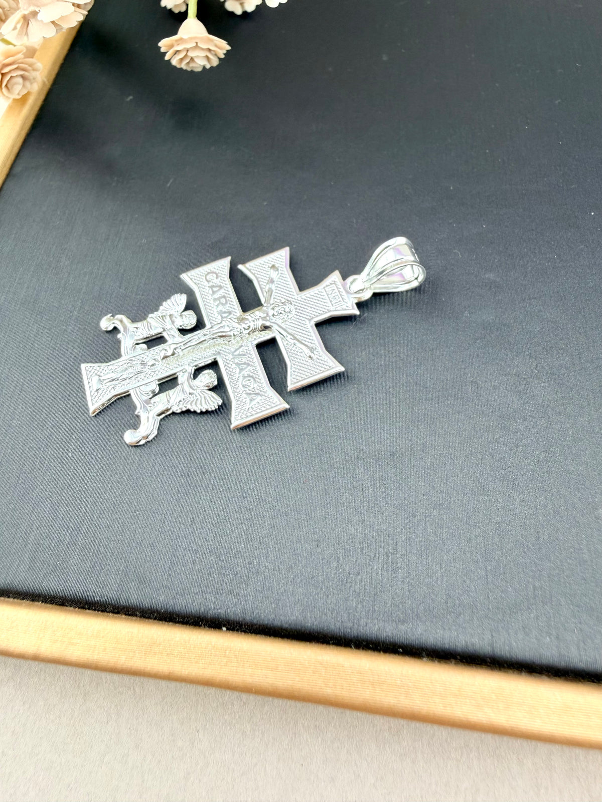 Caravaca Cross Pendant Sterling Silver 925 –faith pendants - cross necklace