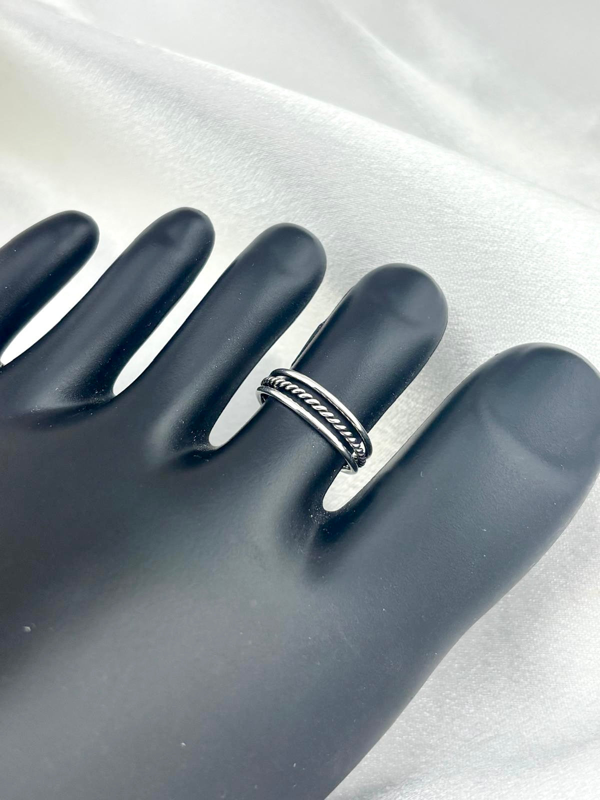 Silver 925 toe ring boho design