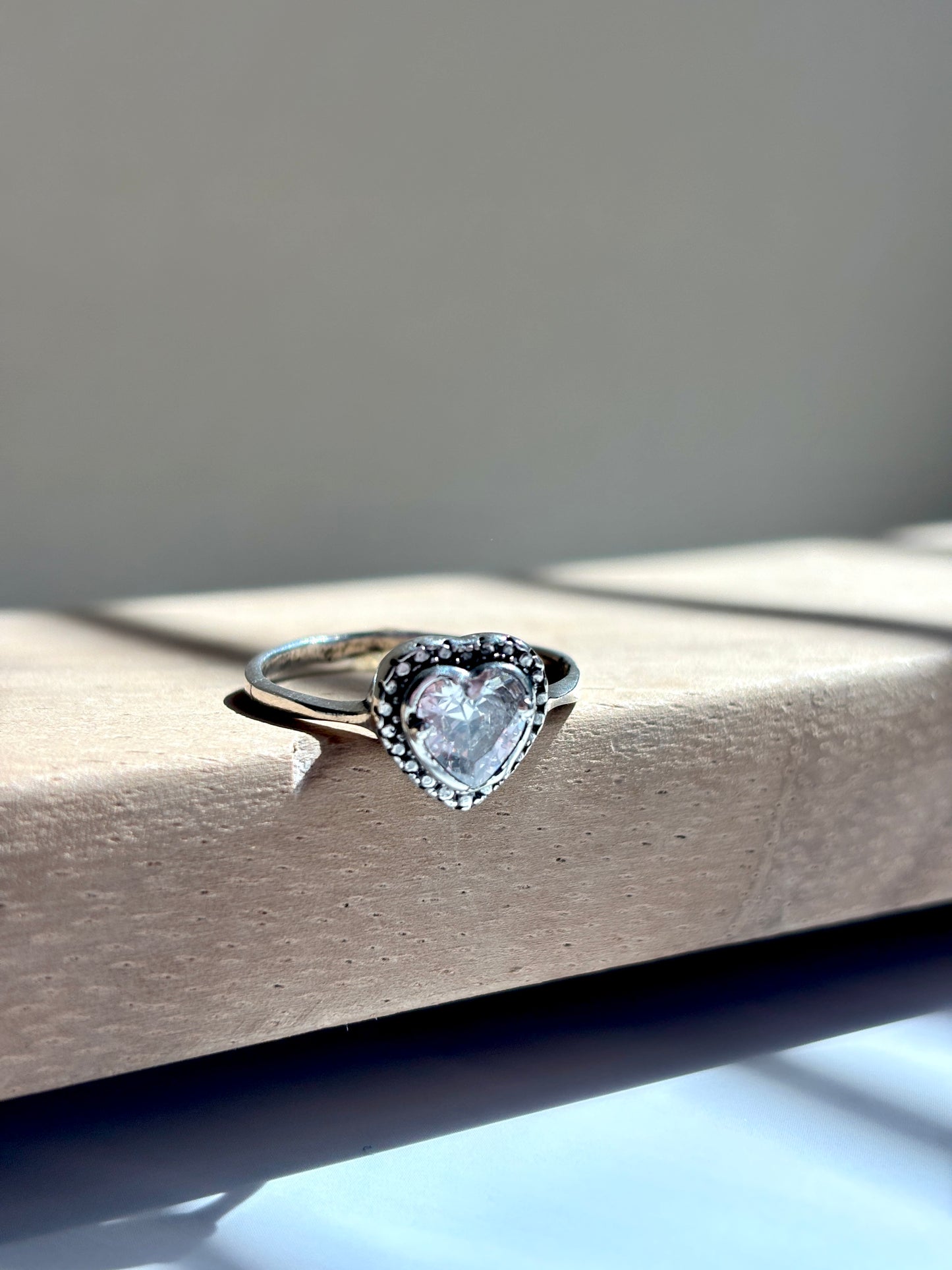 Silver 925 Heart Promise Ring |Sterling Silver rings  | Anillo de plata 925 | Anillo promesa con zirconia