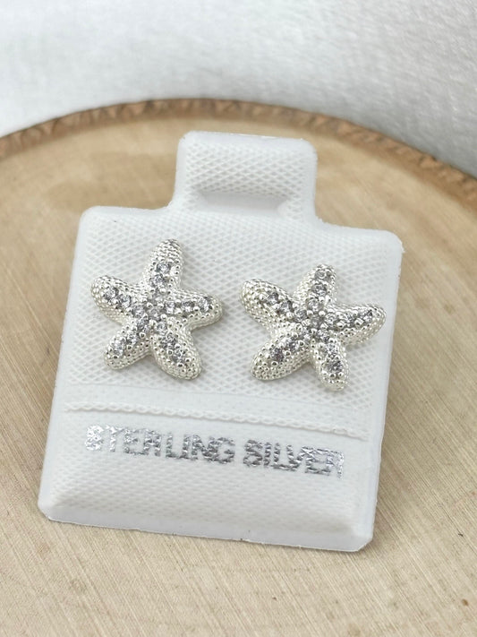 Silver 925 Starfish earrings