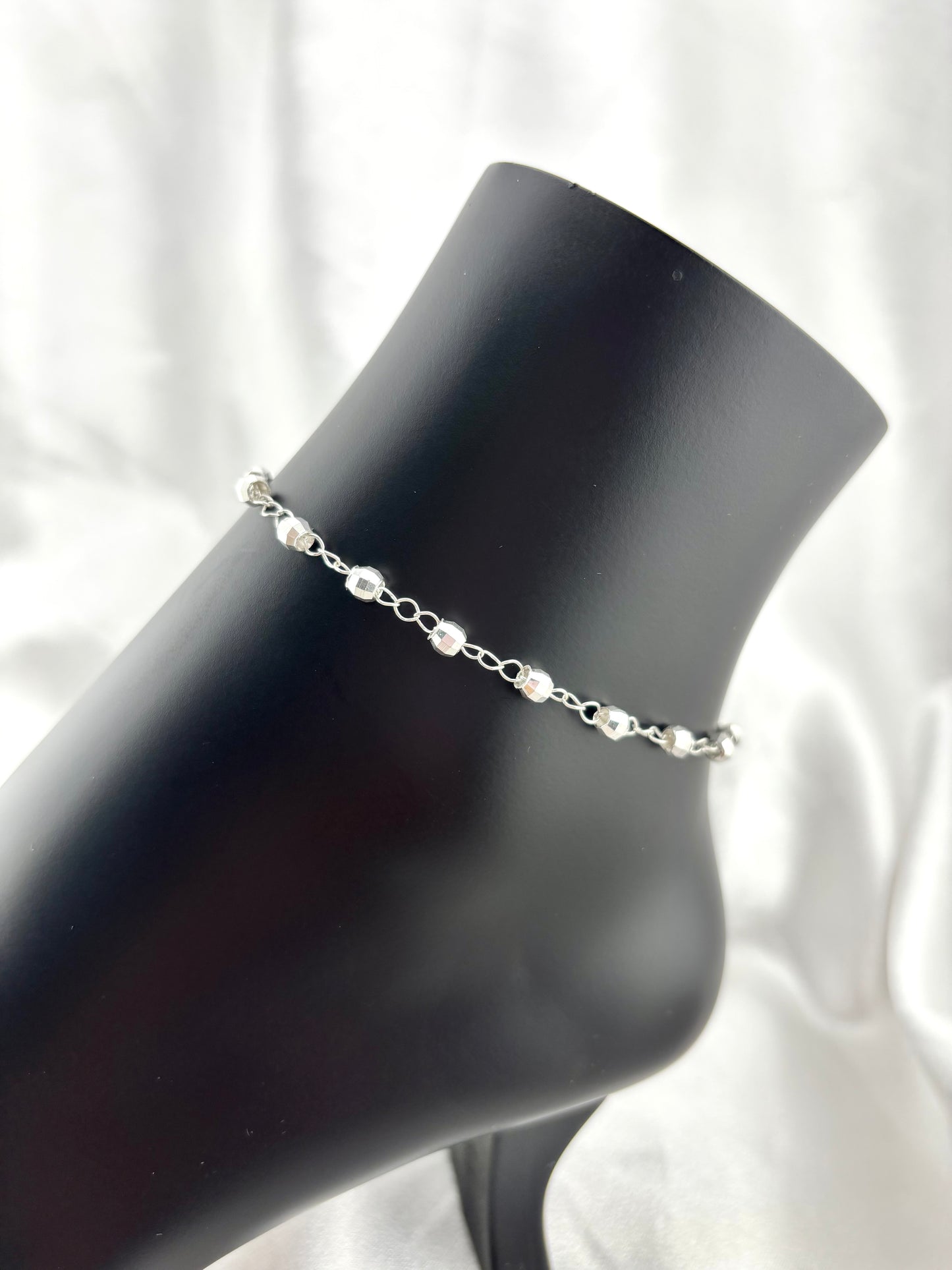 Silver 925 anklet | Ankle bracelet summer jewelry