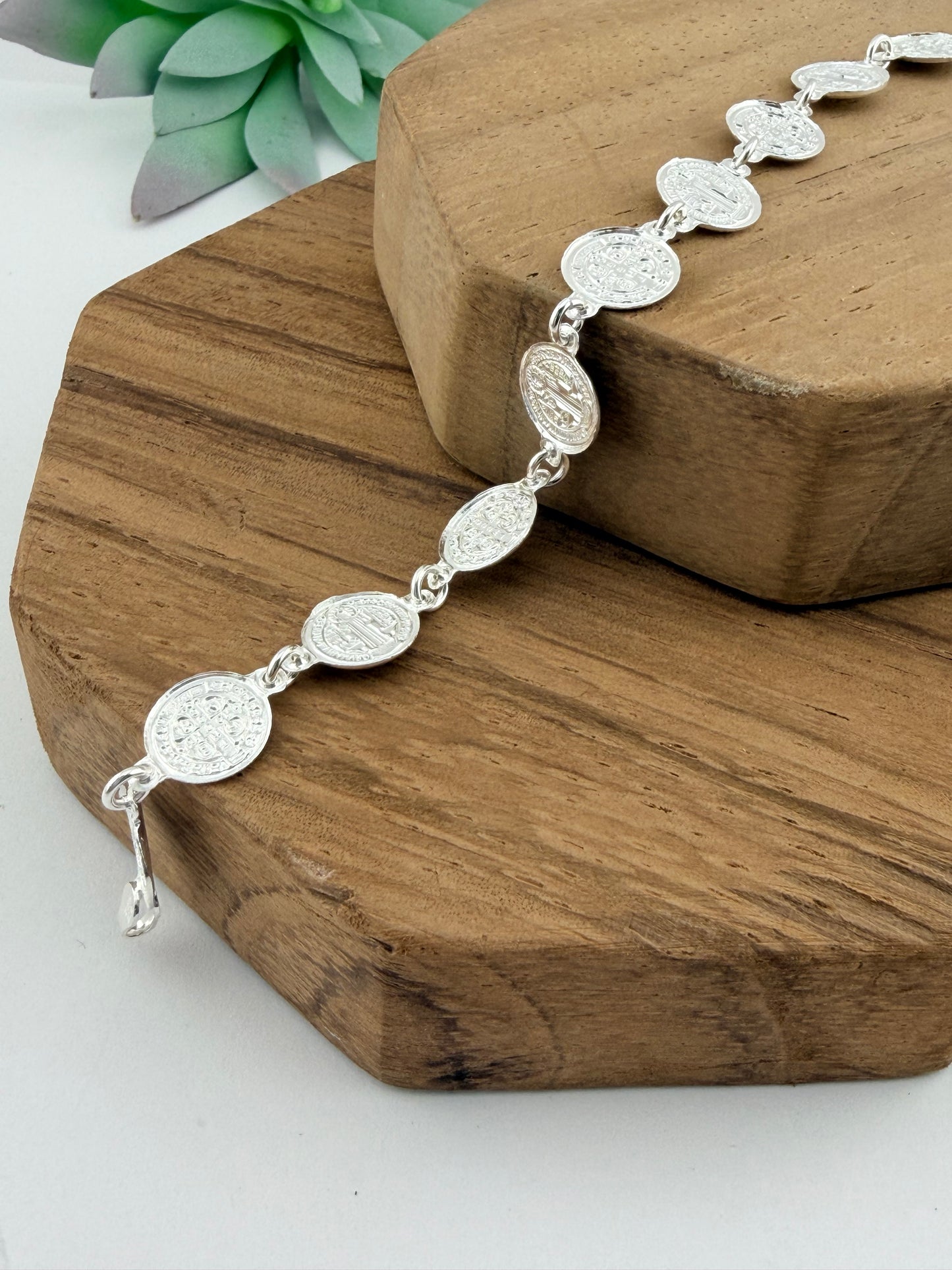 Silver 925 St Benedict bracelet | Protection and faith