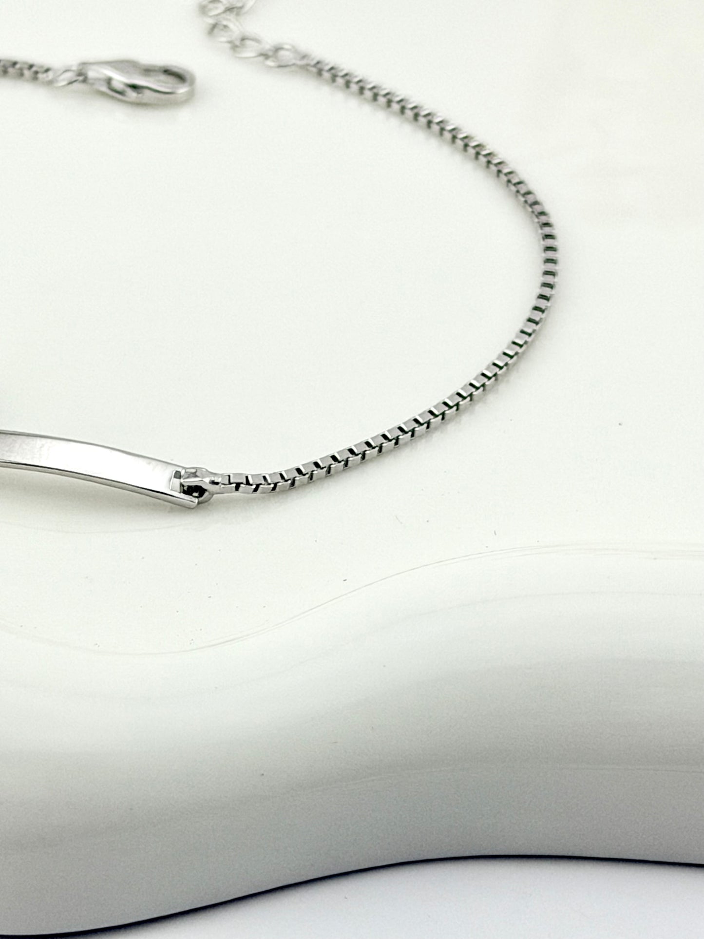 Silver 925 Cross bracelet | Sideways cross bracelet minimalist design