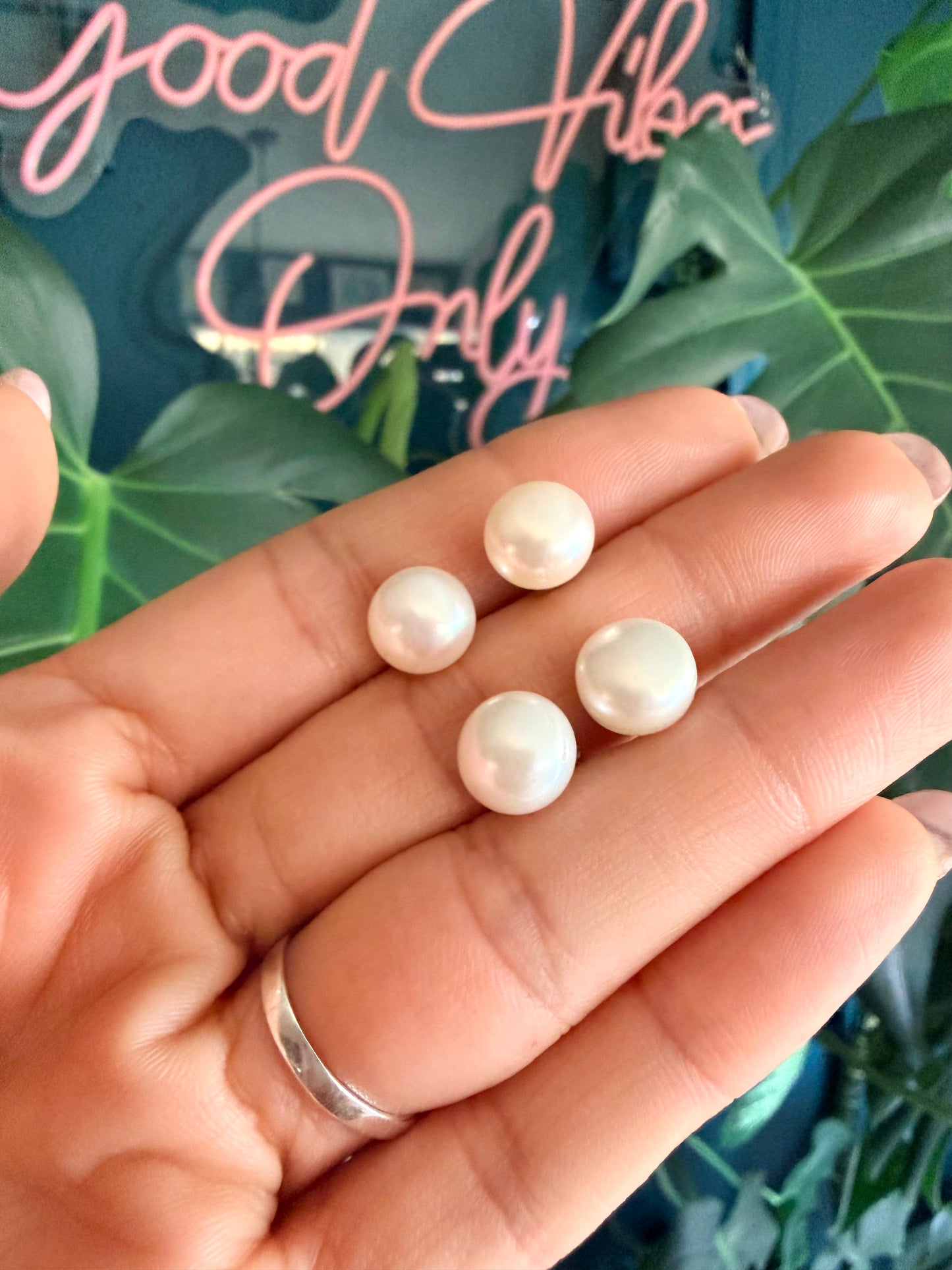 Sterling Silver 925 Freshwater Pearl Earrings – Timeless Elegant Pearl Studs for Women