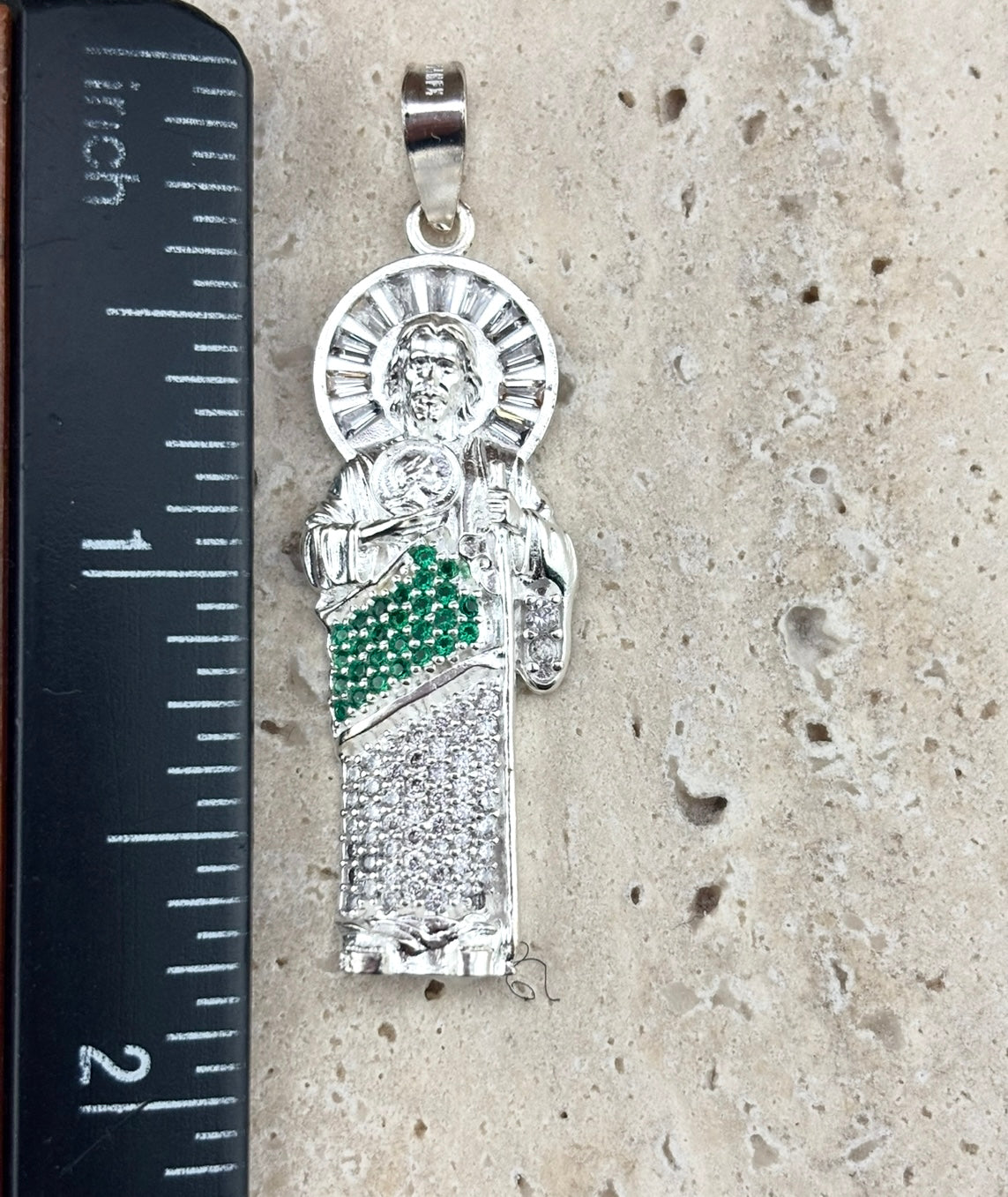 Saint Jude Pendant in Sterling Silver 925 – Faith, Hope & Strength