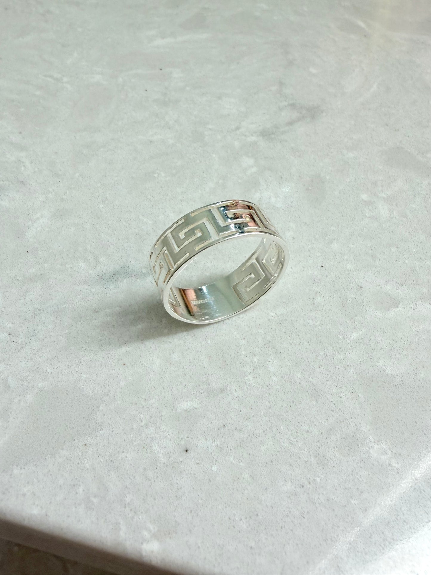 Sterling Silver 925 Greek Design ring