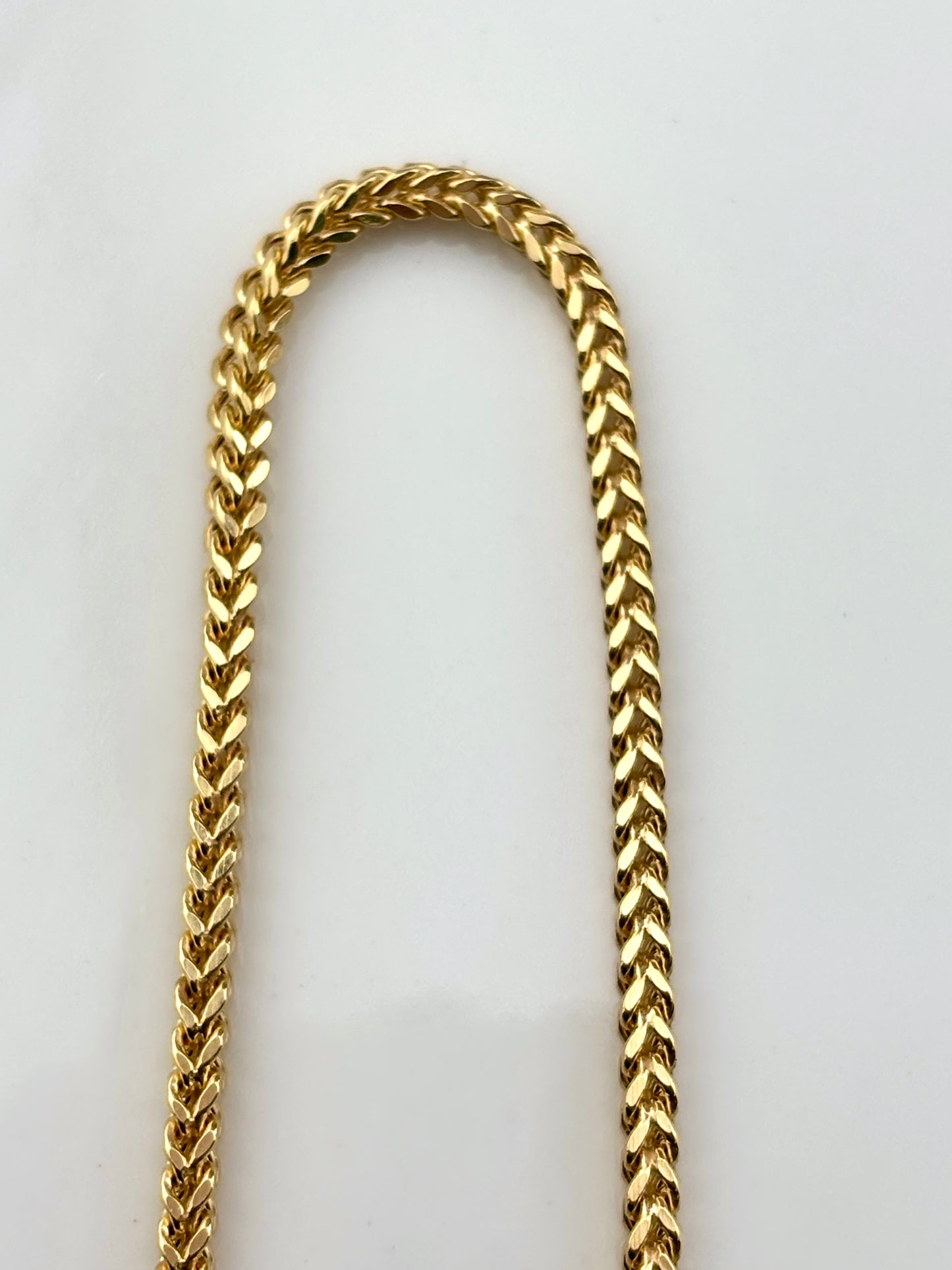 10K Solid Gold Franco Link Bracelet 8 Inch, 2mm – Classic Gold Bracelet