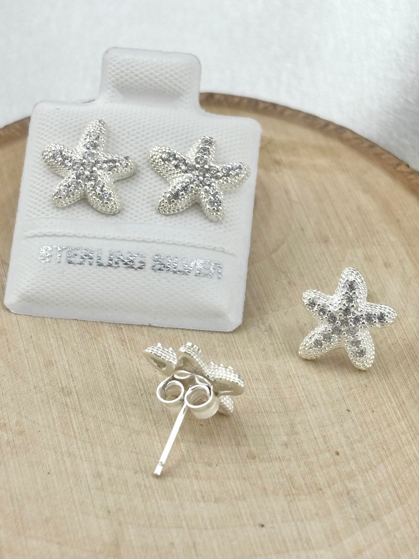 Silver 925 Starfish earrings