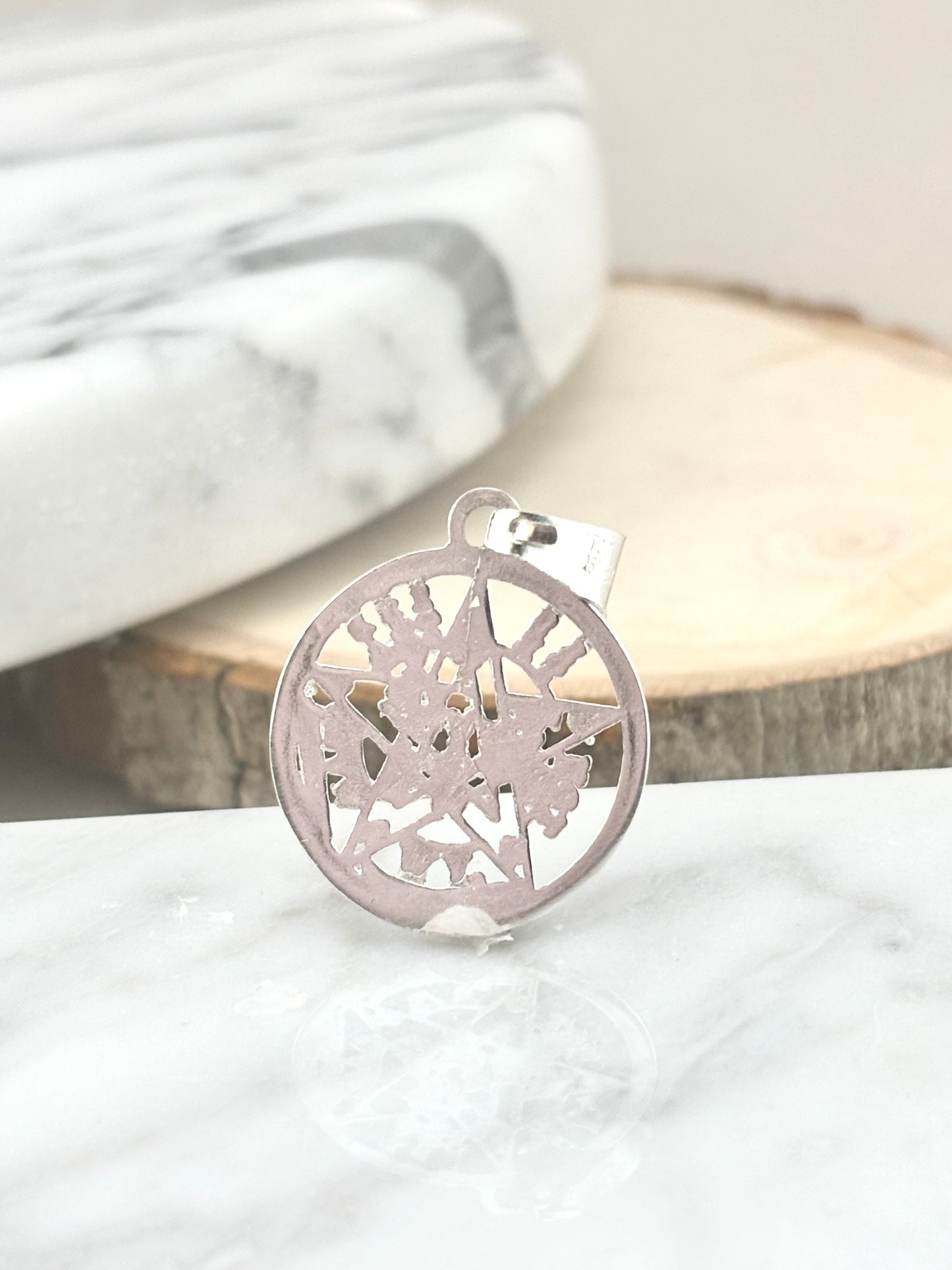 925 Sterling Silver Tetragrammaton Pendant – Meaningful Spiritual Protection Jewelry