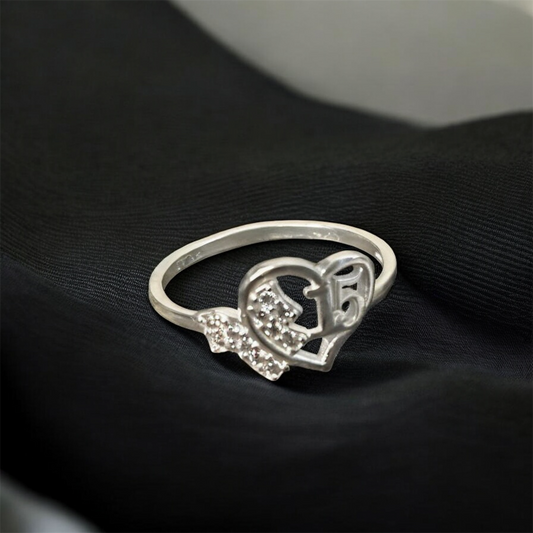 Quinceañera Ring Sterling Silver 925 | Mexican Silver Gift for Sweet 15 | Anillo de Quinceañera Plata 925