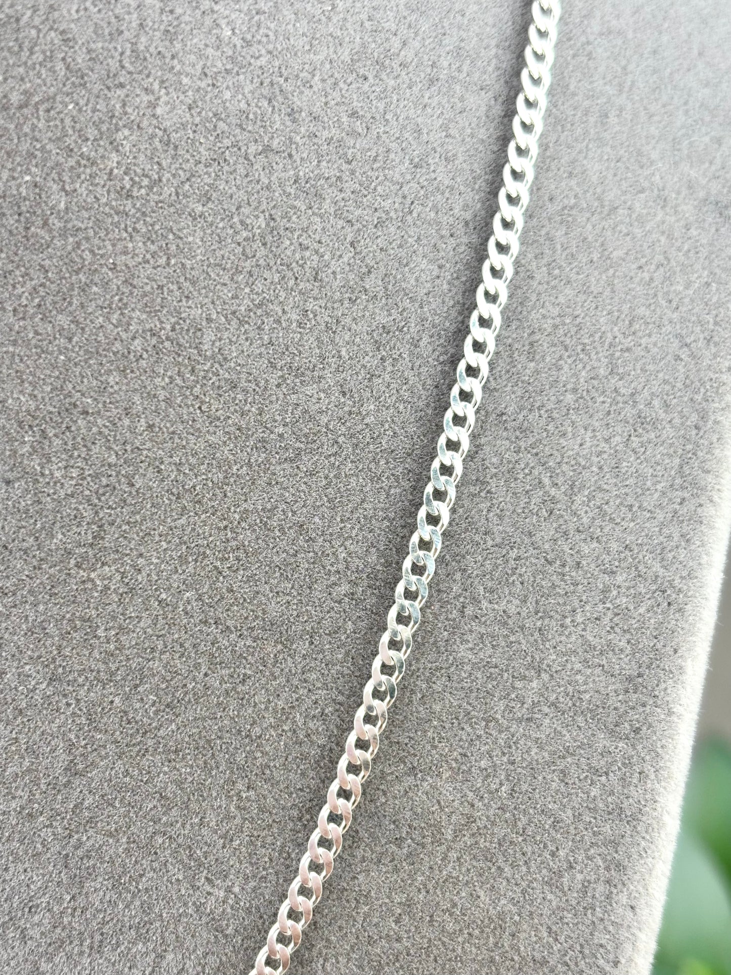 925 Sterling Silver Cuban Link Chain Necklace, 2mm, 18 or 20 Inch