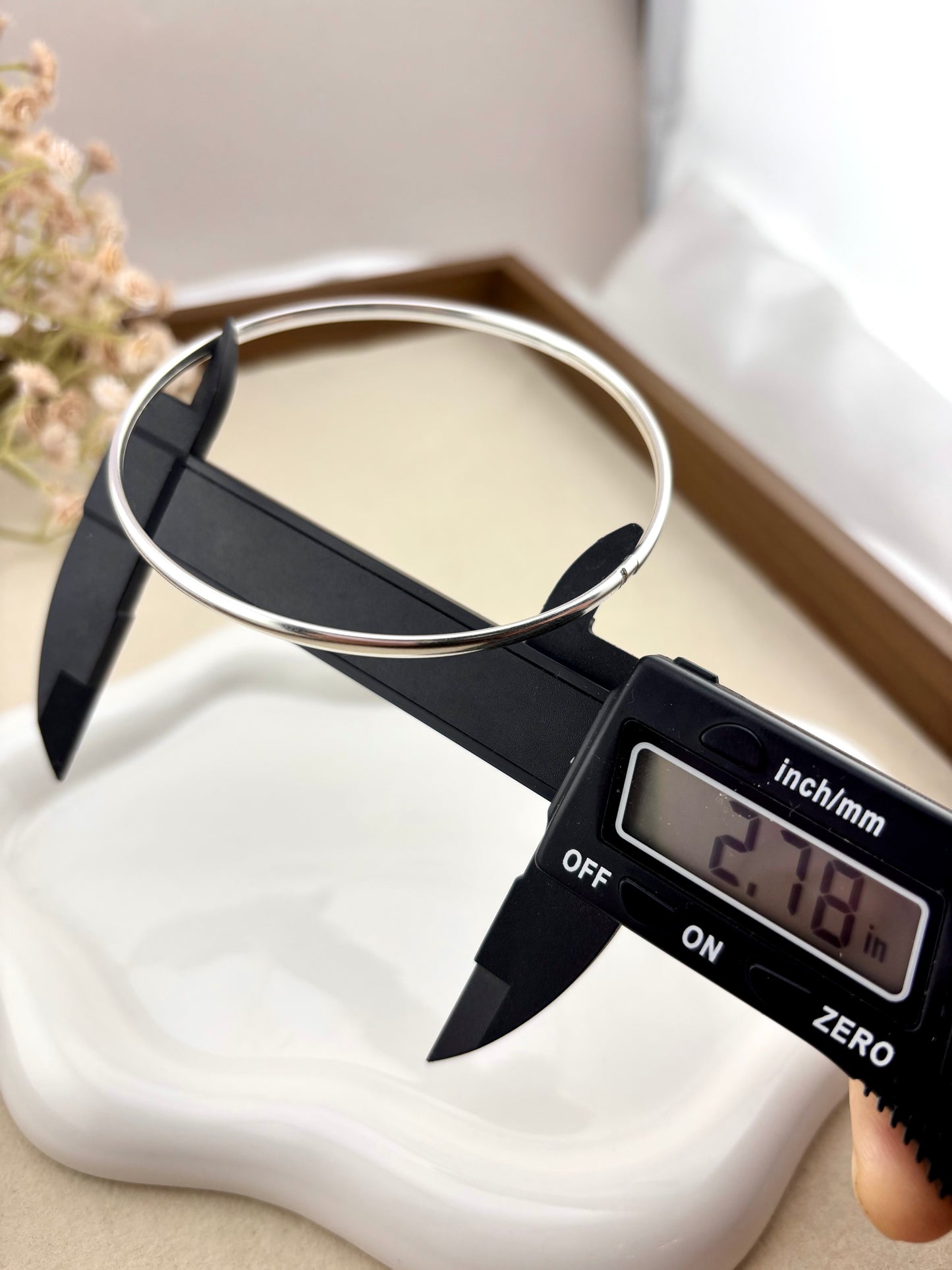 Sterling Silver 925 Semanario Bangle Set of 7 – Size 8 Clasp Bracelets