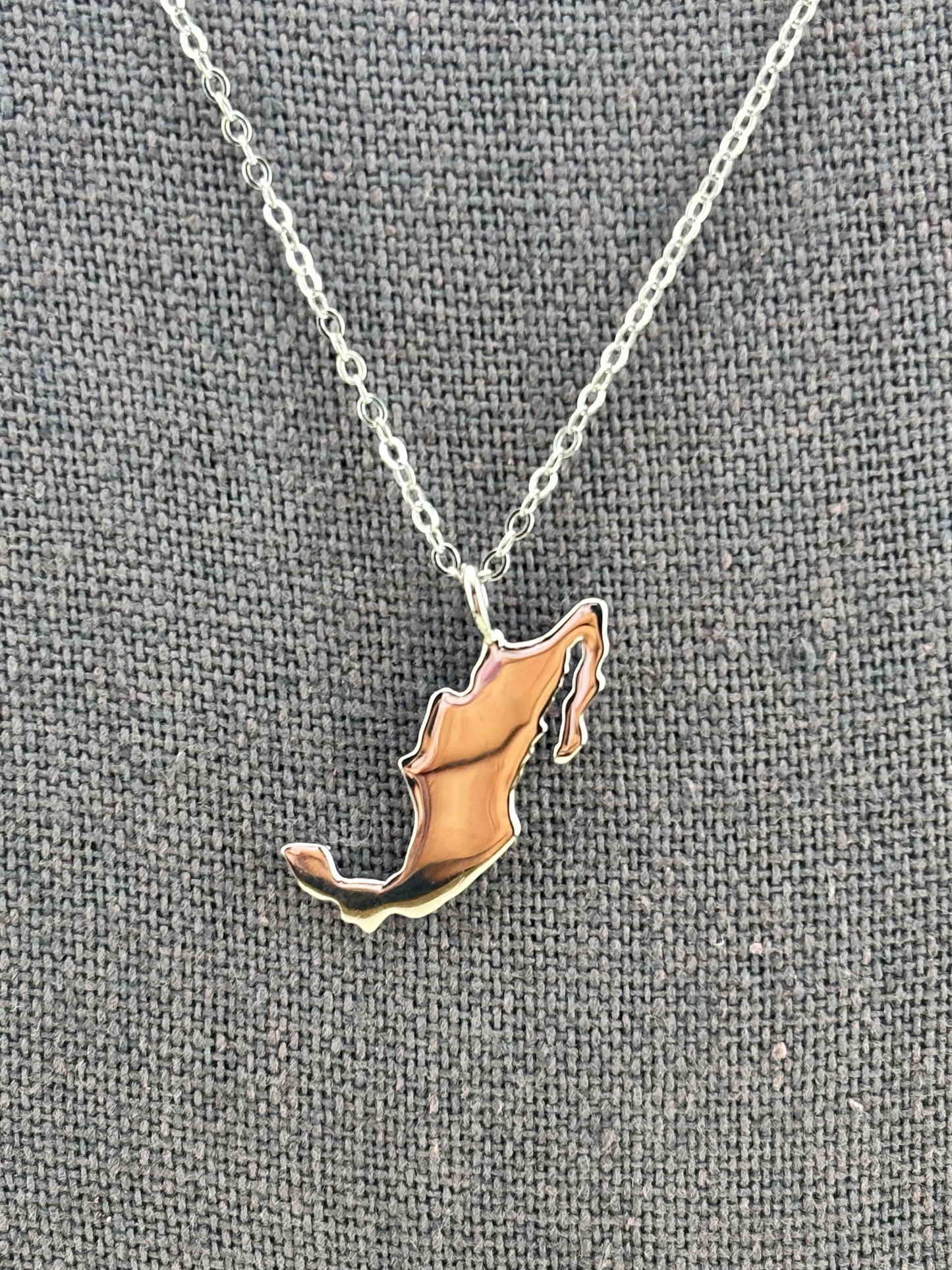 Sterling Silver 925 Mexico Pendant Necklace | Adjustable 18–20 Inch Cable Chain